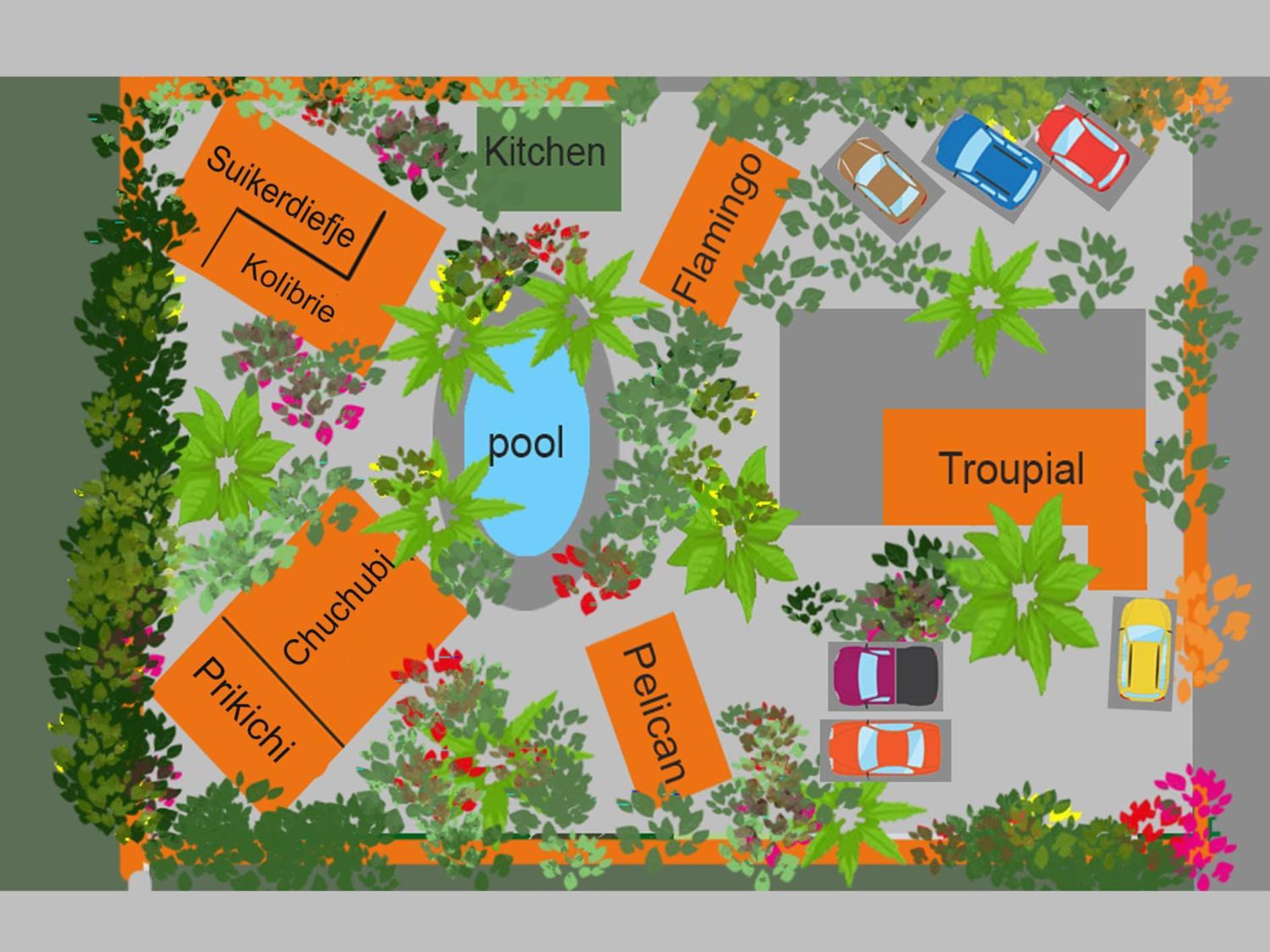 The Octopus Tropical Oasis Dorp Sint Michiel Exterior foto